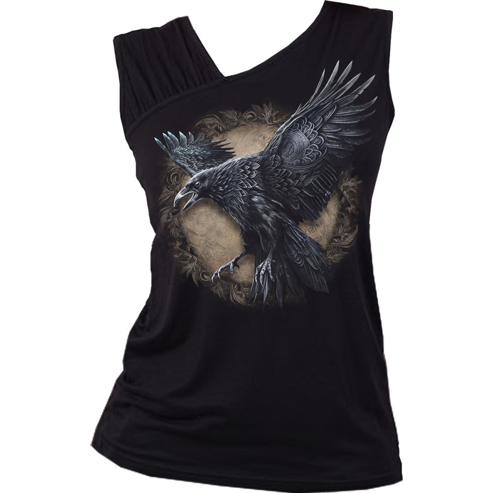 Spiral - Raven Wise Sleeveless top - Black